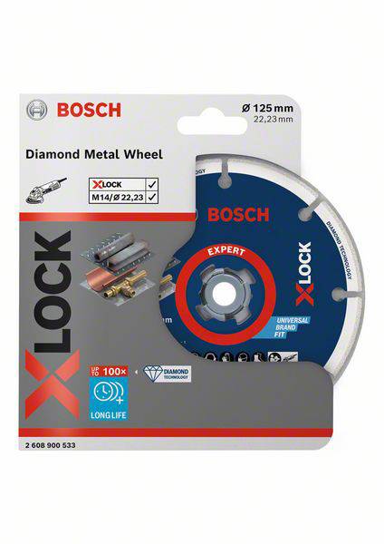 X-LOCK gyémánt vágótárcsa Ø 125 x 22,23 mm, Bosch Accessories 2608900533 3. kép