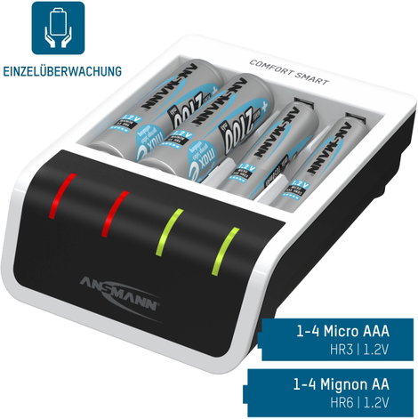 Ansmann Comfort Smart Hengeres akku töltő NiMH Mikro (AAA), Ceruza (AA) 15. kép