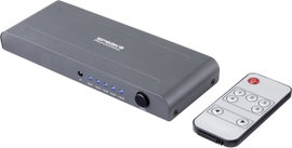 SpeaKa Professional SP-HSW-250 5 port HDMI switch Ultra HD-re alkalmas 3840 x 2160 pixel