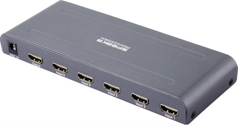 SpeaKa Professional SP-HSW-250 5 port HDMI switch Ultra HD-re alkalmas 3840 x 2160 pixel 2. kép