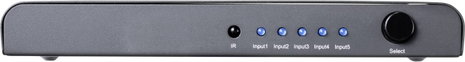 SpeaKa Professional SP-HSW-250 5 port HDMI switch Ultra HD-re alkalmas 3840 x 2160 pixel 4. kép