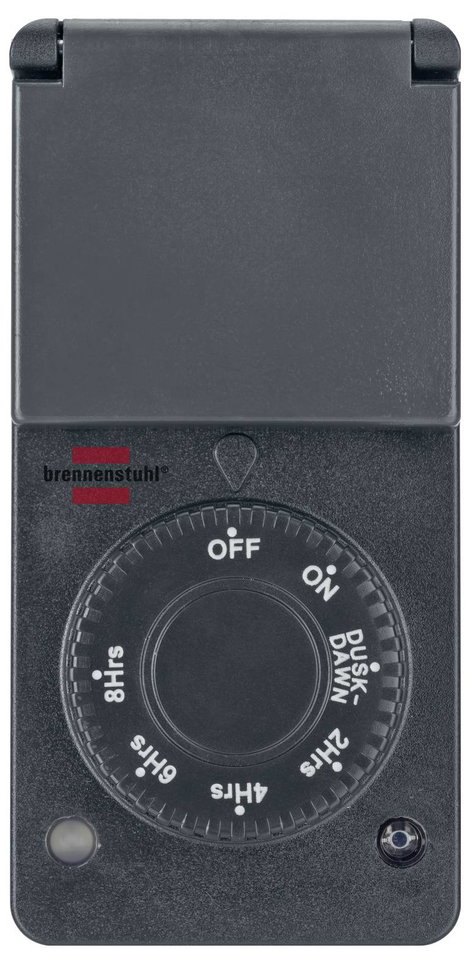 Brennenstuhl 1506120 Időkapcsoló óra Analóg 1800 W IP44 Alkonyatfunkció 2. kép