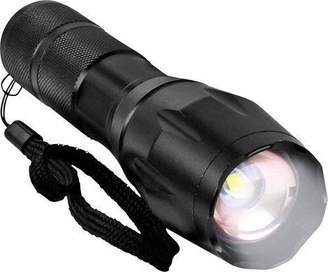 LED zseblámpa 10 W 129 g, elemes, Eaxus CREE T6 XML