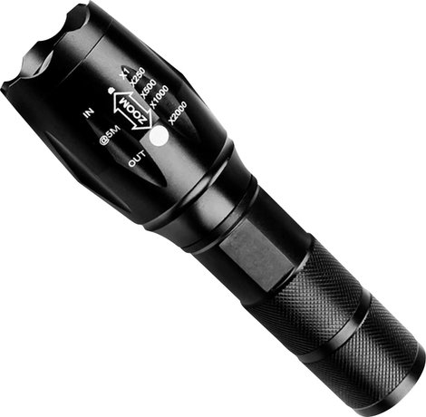 LED zseblámpa 10 W 129 g, elemes, Eaxus CREE T6 XML 2. kép