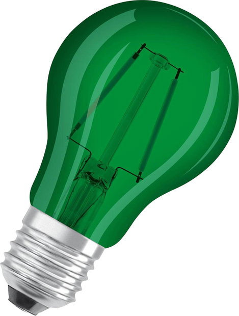 OSRAM 4058075433984 LED EEK G (A - G) E27 Izzólámpa forma 2.5 W = 7 W Zöld (Ø x H) 60 mm x 105 mm 1