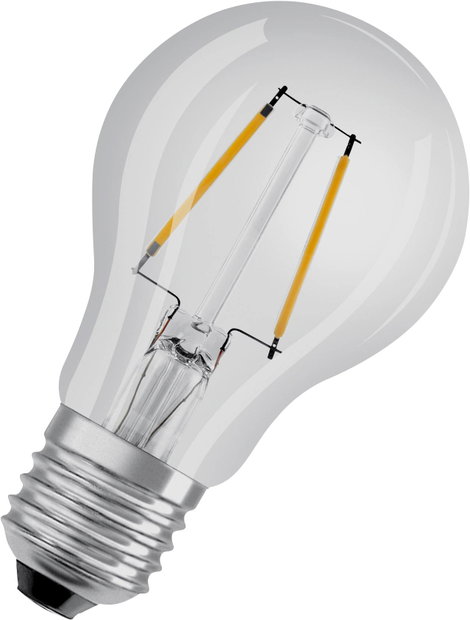 OSRAM 4058075434165 LED EEK F (A - G) E27 Izzólámpa forma 2.5 W = 25 W Melegfehér (Ø x H) 60 mm x 10