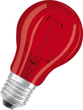 OSRAM 4058075433946 LED EEK G (A - G) E27 Izzólámpa forma 2.5 W = 7 W Piros (Ø x H) 60 mm x 105 mm 1