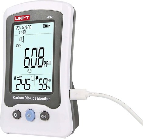 Digitális szén-dioxid mérő, CO2 mérő, Uni-T A37 3. kép
