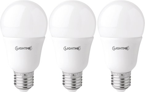 LightMe LM85918 LED EEK F (A - G) E27 Izzólámpa forma 11 W = 75 W Melegfehér (Ø x H) 60 mm x 117 mm