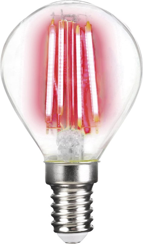 LightMe LM85310 LED EEK G (A - G) E14 Csepp forma 4 W Piros (Ø x H) 45 mm x 78 mm Szál 1 db