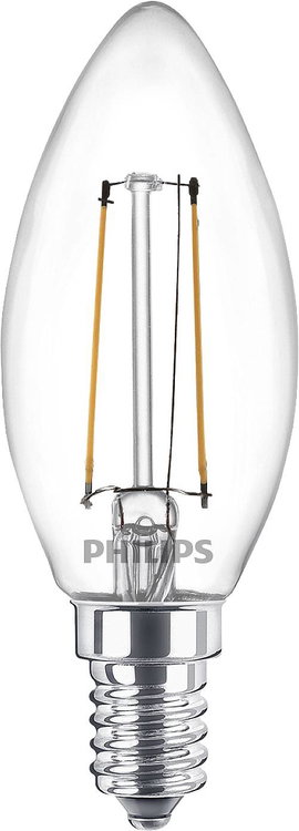 Philips Lighting 77753100 LED EEK E (A - G) E14 Gyertya forma 2 W = 25 W Melegfehér (Ø x H) 3.5 cm x