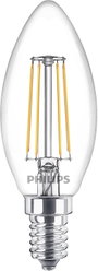 Philips Lighting 76307700 LED EEK F (A - G) E14 Gyertya forma 4.3 W = 40 W Melegfehér (Ø x H) 3.5 cm bélyegkép