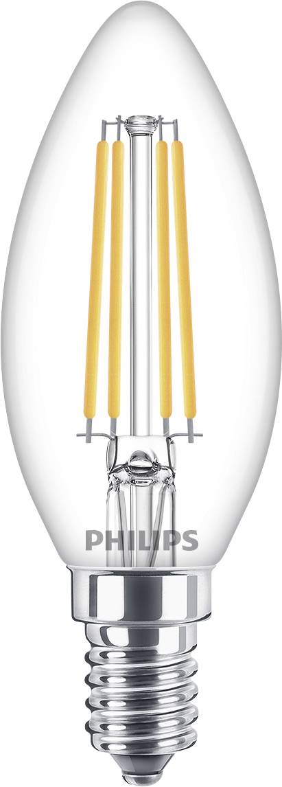 Philips Lighting 76219300 LED EEK E (A - G) E14 Gyertya forma 6.5 W = 60 W Melegfehér (Ø x H) 3.5 cm