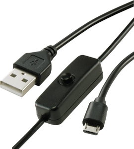 Renkforce Áramkábel Raspberry Pi, BBC micro:bit [1x USB 2.0 dugó, A típus - 1x USB 2.0 dugó, mikro B
