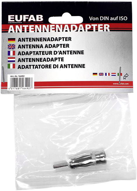 Eufab Autó antenna adapter ISO 150 ohm 16492 2. kép