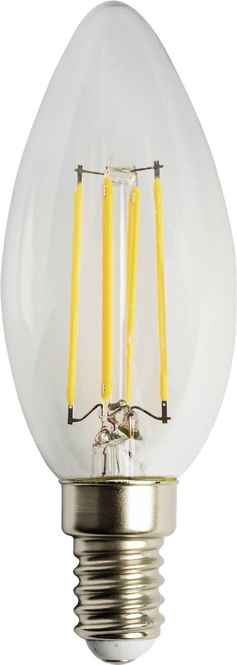 Heitronic 15023 LED EEK F (A - G) E14 Gyertya forma 4 W = 38 W Melegfehér (Ø x H) 56 mm x 125 mm Nem