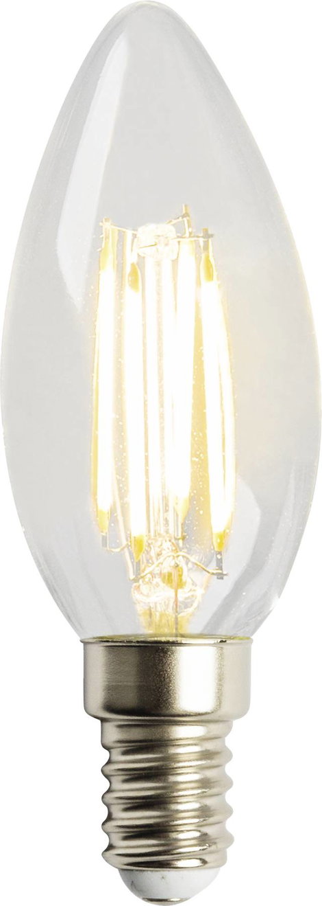 Heitronic 15023 LED EEK F (A - G) E14 Gyertya forma 4 W = 38 W Melegfehér (Ø x H) 56 mm x 125 mm Nem 2. kép