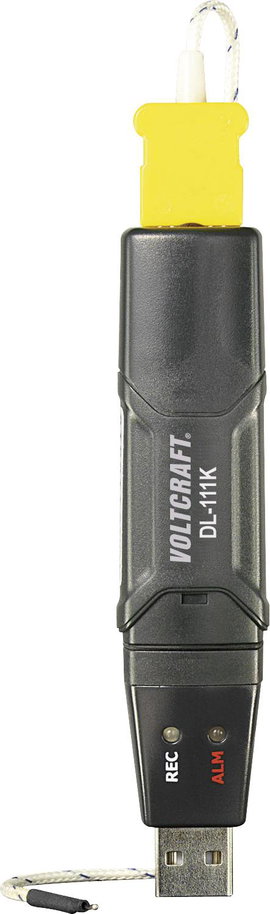 USB-s hőmérséklet adatgyűjtő -200...+1370 °C, Voltcraft DL-111K