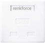 Renkforce Hálózati adapter Falra szerelhető CAT 6 2 port Fehér 2. bélyegkép