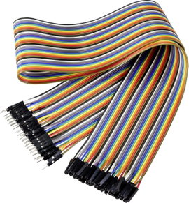 Renkforce JKMF406 Jumpe kábel Arduino, Banana Pi, Raspberry Pi [40x Áthidaló huzal dugó - 40x Áthida