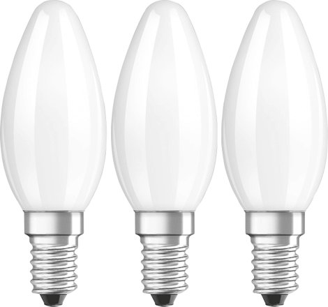 OSRAM 4058075819375 LED EEK E (A - G) E14 Gyertya forma 4 W = 40 W Melegfehér (Ø x H) 35 mm x 100 mm