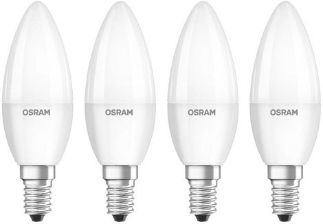 OSRAM 4058075819474 LED EEK F (A - G) E14 Gyertya forma 4.9 W = 40 W Melegfehér (Ø x H) 35 mm x 106