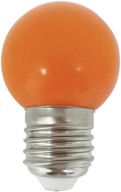 LightMe LM85255 LED EEK G (A - G) E27 Csepp forma 1 W Narancs (Ø x H) 45 mm x 69 mm 1 db