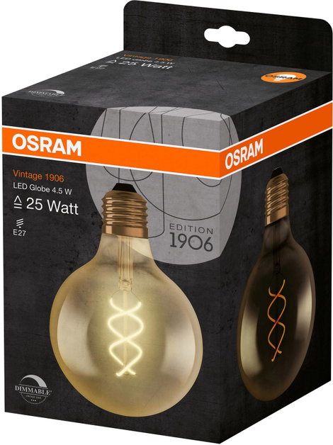 OSRAM 4058075270008 LED EEK G (A - G) E27 Gömb forma 4 W = 28 W Melegfehér (Ø x H) 124 mm x 168 mm 1 3. kép