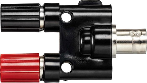 TRU COMPONENTS Adapterdugó BNC aljzat - Alj, 4 mm Egyenes Fekete 3. kép