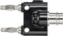TRU COMPONENTS Adapterdugó BNC aljzat - lamellás dugó, 4 mm Egyenes Fekete 3. bélyegkép