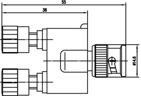 Telegärtner J01008A0627 Mérőadapter BNC dugó - Alj, 4 mm, Alj, 4 mm Fekete, Piros 2. kép