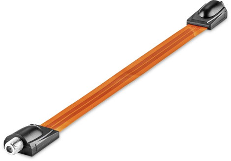 Renkforce Antennák, SAT Csatlakozókábel [1x F alj - 1x F alj] 30.00 cm Ablak átvezetés Vörösréz 2. kép
