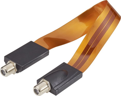Renkforce Antennák, SAT Csatlakozókábel [1x F alj - 1x F alj] 30.00 cm Ablak átvezetés Vörösréz 3. kép