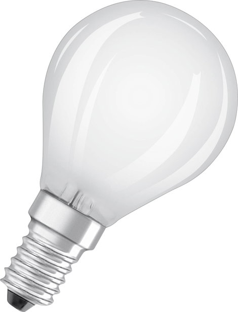 OSRAM 4058075437081 LED EEK E (A - G) E14 Gömb forma 4 W = 40 W Hidegfehér (Ø x H) 45 mm x 78 mm 1 d