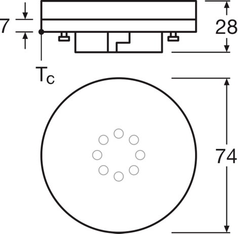 OSRAM 4058075433441 LED EEK F (A - G) GX53 Speciális forma 4.9 W = 40 W Melegfehér (Ø x H) 75 mm x 2 6. kép