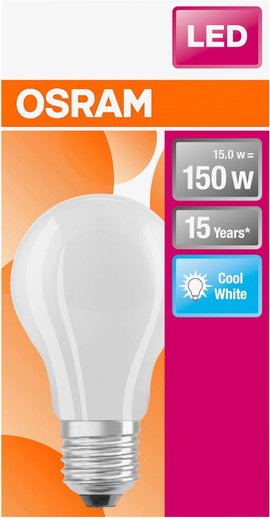 OSRAM 4058075305038 LED EEK D (A - G) E27 Izzólámpa forma 17 W = 150 W Hidegfehér (Ø x H) 70.0 mm x 