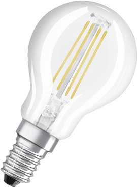 LEDVANCE 4058075447875 LED EEK E (A - G) E14 Csepp forma 6.5 W = 60 W Melegfehér (Ø x H) 45.0 mm x 7