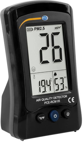 Finom por mérőkészülék, hő- és páratartalom mérő, PCE Instruments PCE-RCM 05