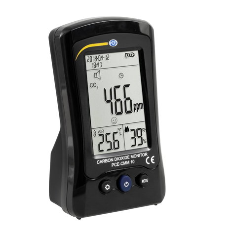 Széndioxid mérő, hő- és páratartalom mérő, PCE Instruments PCE-CMM 10