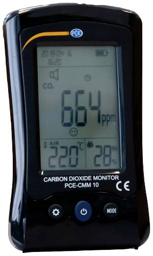 Széndioxid mérő, hő- és páratartalom mérő, PCE Instruments PCE-CMM 10 6. kép