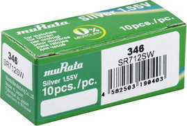 Murata Gombelem 346 1.55 V 10 db 9.5 mAh Ezüstoxid SR712SW-PBWW