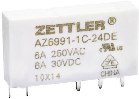 Zettler Electronics Zettler electronics Nyák relé 24 V/DC 8 1 záró 1 db