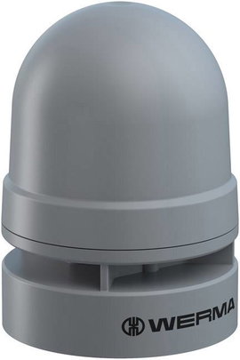 Werma Signaltechnik Jelzősziréna 160.700.60 Mini Sounder Dauer/Puls 115-230VAC GY Hosszú hang, Pulzá