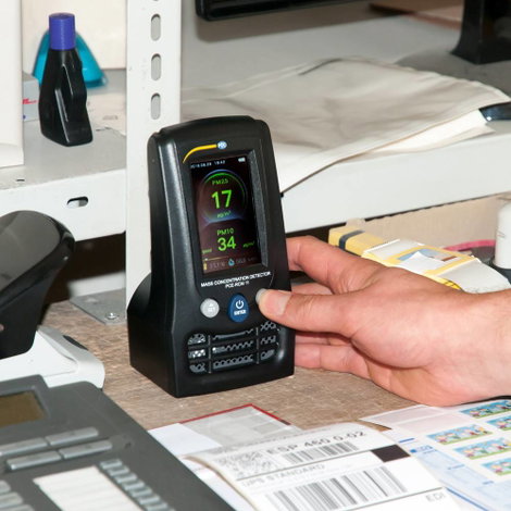 PCE Instruments PCE-RCM 11 Finom por mérőkészülék Hőmérséklet, Légnedvesség 2. kép