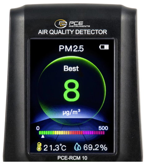 PCE Instruments Finom por mérőkészülék Légnedvesség, Hőmérséklet 2. kép