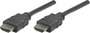 Manhattan HDMI Csatlakozókábel HDMI-A dugó, HDMI-A dugó 1.00 m Fekete 308816 High Speed-HDMI HDMI ká bélyegkép