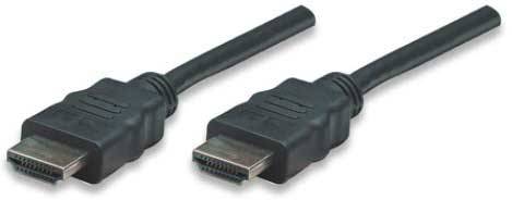 Manhattan HDMI Csatlakozókábel HDMI-A dugó, HDMI-A dugó 1.00 m Fekete 308816 High Speed-HDMI HDMI ká 3. kép