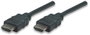 Manhattan HDMI Csatlakozókábel HDMI-A dugó, HDMI-A dugó 1.00 m Fekete 308816 High Speed-HDMI HDMI ká 3. bélyegkép