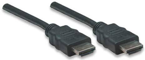 Manhattan HDMI Csatlakozókábel HDMI-A dugó, HDMI-A dugó 1.00 m Fekete 308816 High Speed-HDMI HDMI ká 4. kép