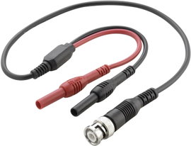 VOLTCRAFT BNC mérővezeték 0.50 m Fekete, Piros